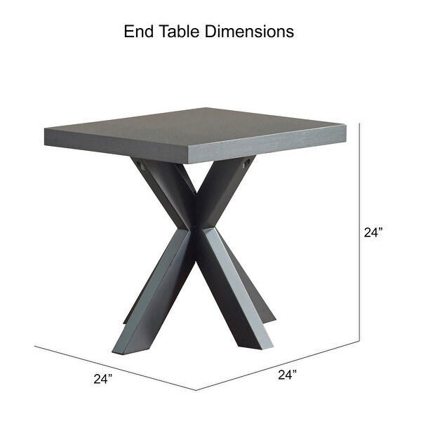 Strick and Bolton Harmony Ebony Finish End Table