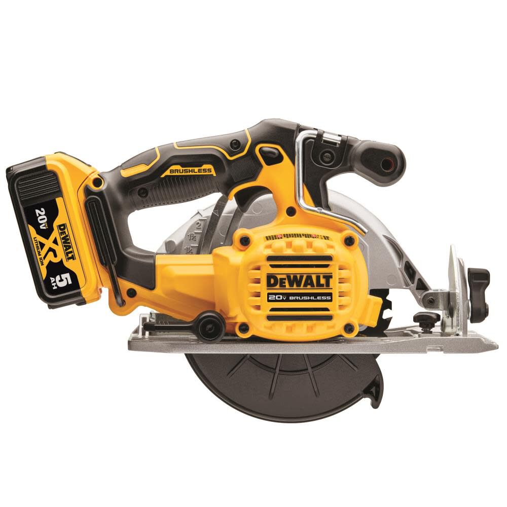 DEWALT 20V MAX 6-1/2 in. Brushless Cordless Circular Saw Kit DCS565P1 from DEWALT