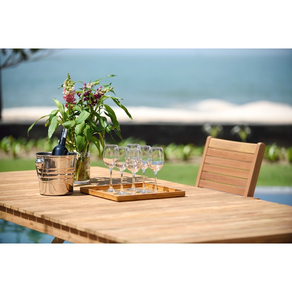 LifestyleGarden Reclaimed Teak Outdoor Patio Dining Set