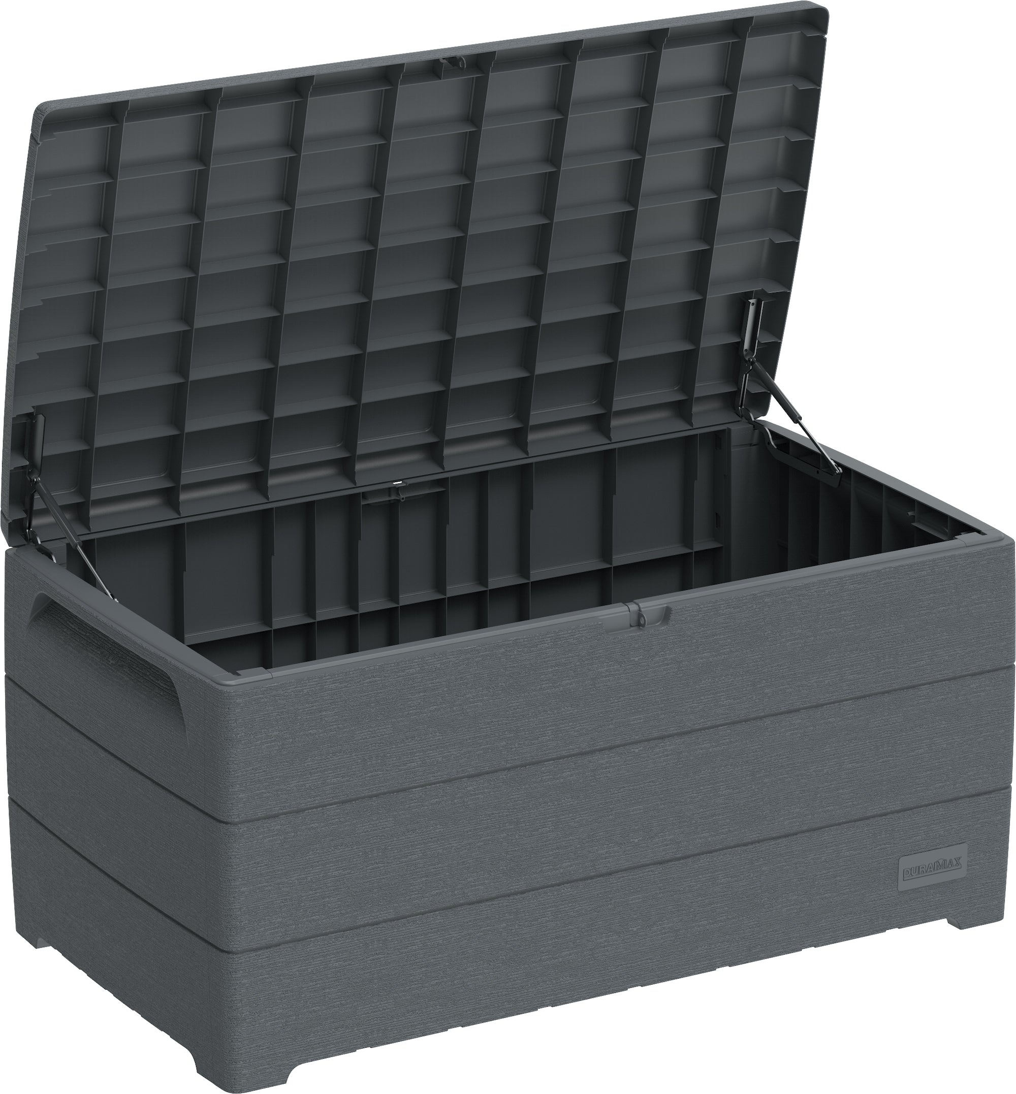 Duramax 110 Gallon Outdoor Gray Resin Deck Box for Patio and Garden