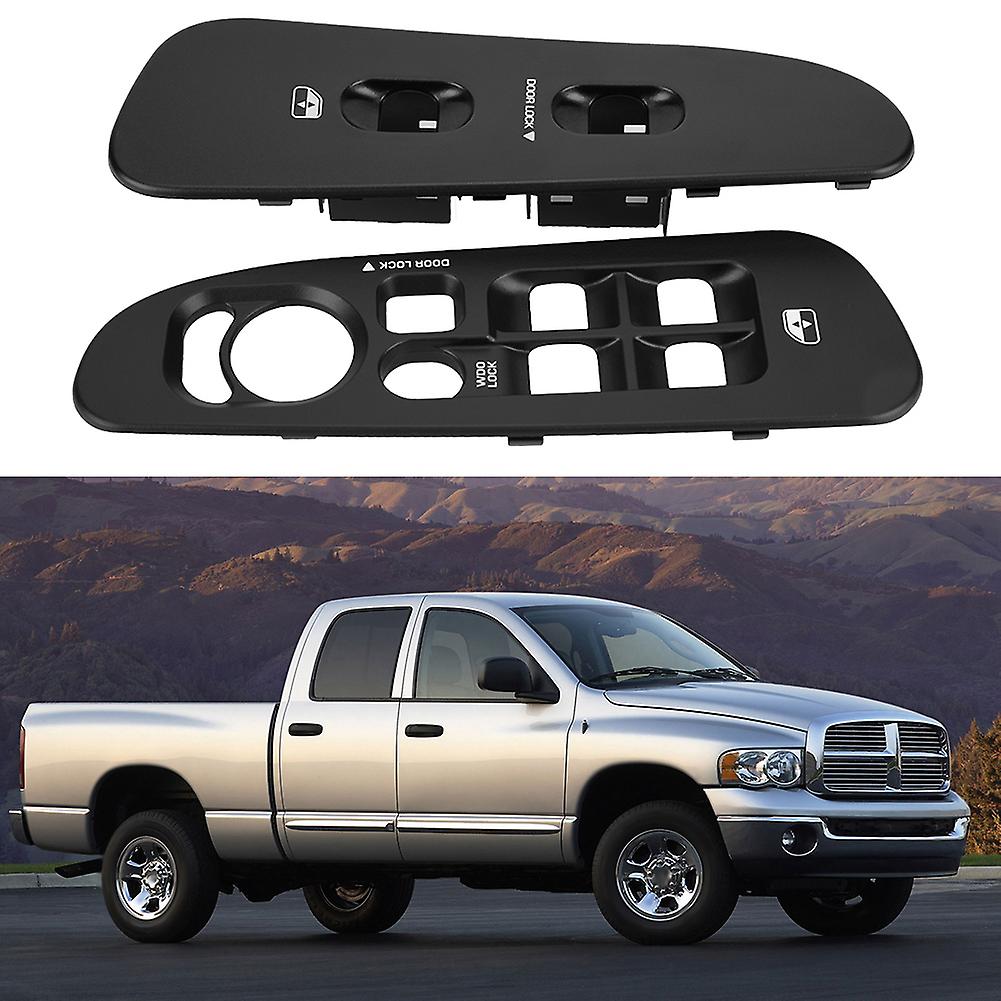 1 Pair Left Right Window Switch Bezel Panel Fits For Dodge Ram 1500 2500 3500 2002-2005