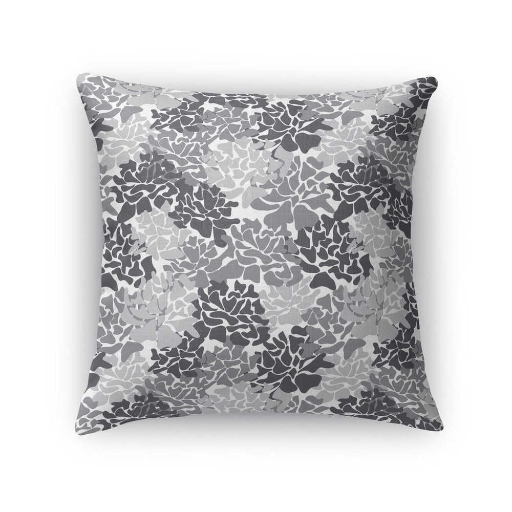 PEONIES GREY Indoor Outdoor Pillow By Kavka Designs