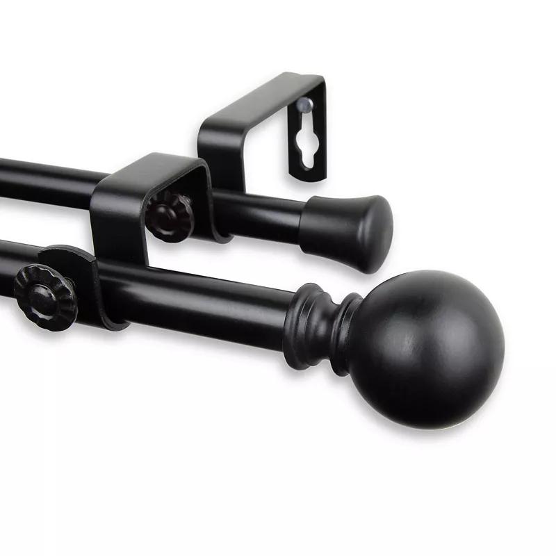 Rod Desyne Luna Adjustable Double Curtain Rod