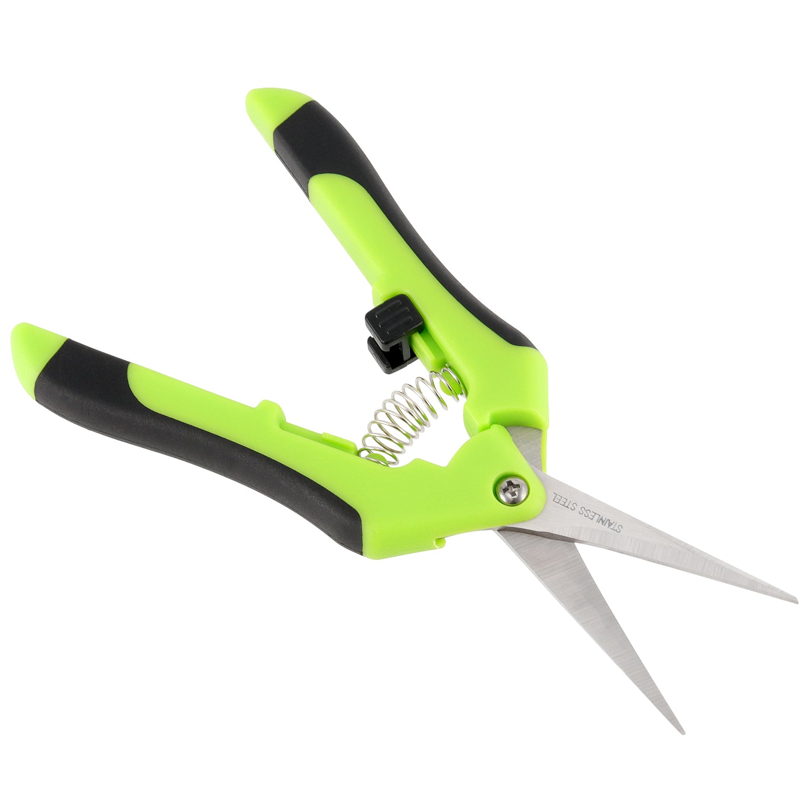 KINJOEK 8 Pack 6.5 Inch Bud Trimming Scissors Stainless Steel Gardening Hand Pruners Micro-Tip Pruning Snips with Straight Blades