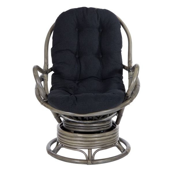 Rattan Swivel Rocker Chair