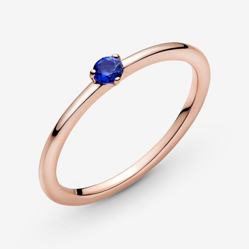 PANDORA  Stellar Blue Solitaire Ring