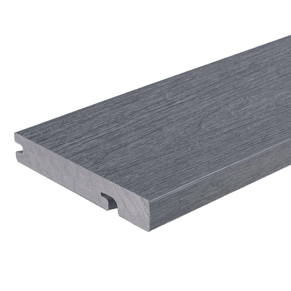 NewTechWood UltraShield Naturale Columbus 1 in. x 6 in. x 8 ft. Westminster Gray Hybrid Composite Decking Board US33-8-LG