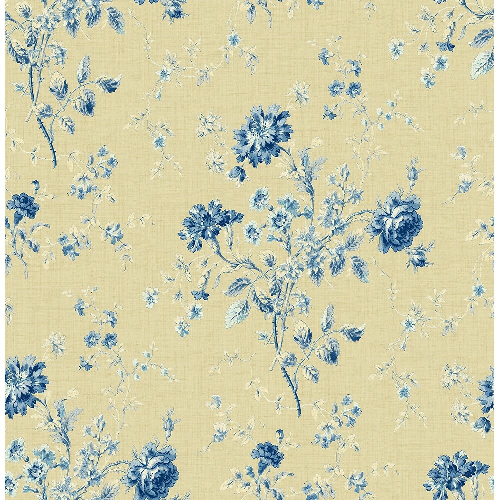 Seabrook Designs Flower Bunch Unpasted Wallpaper