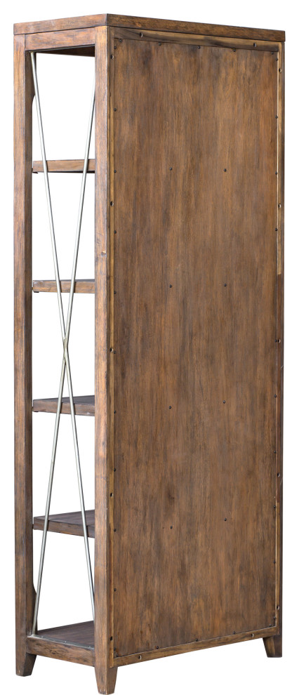 Uttermost Delancey Weathered Oak Etagere   Modern   Bookcases   by Zin Home  Houzz