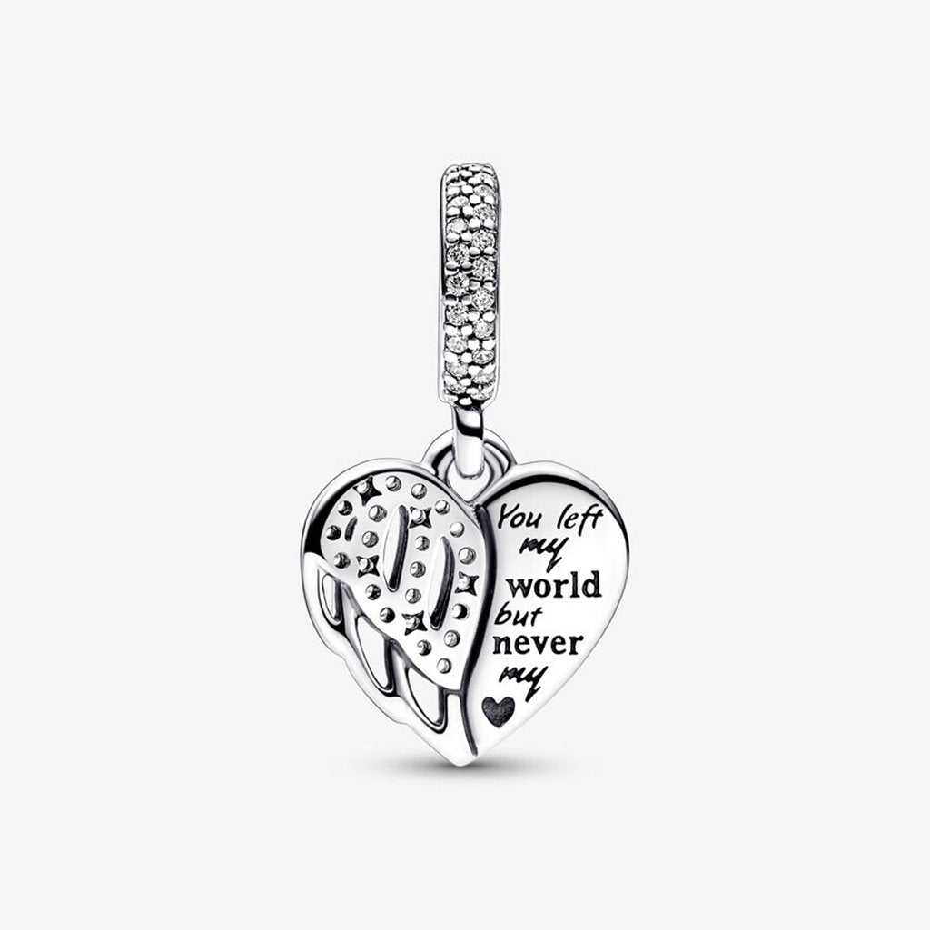 PANDORA  Heart & Angel Dangle Charm