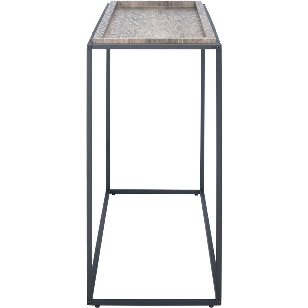 Andey Console Table Brown black Safavieh