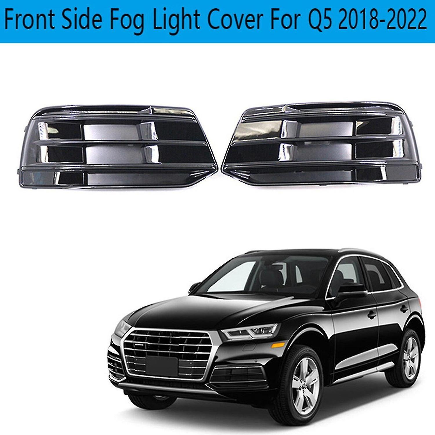 1pair Car Front Side Fog Light Cover Grille Front Bumper Bezel For Q5 2018-2022