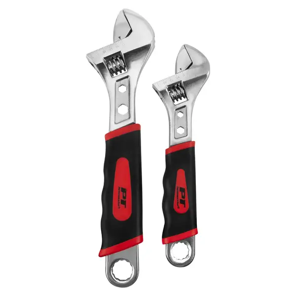 Performance Tool 2 Piece 8 and 10 Adjustable Wrench Set