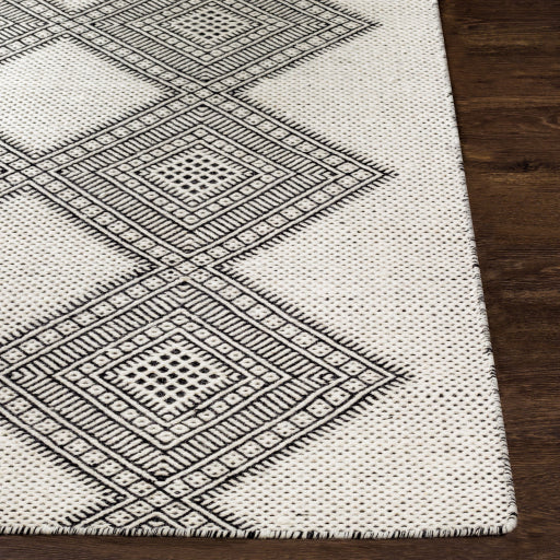 Mardin Modern Wool Black Rug