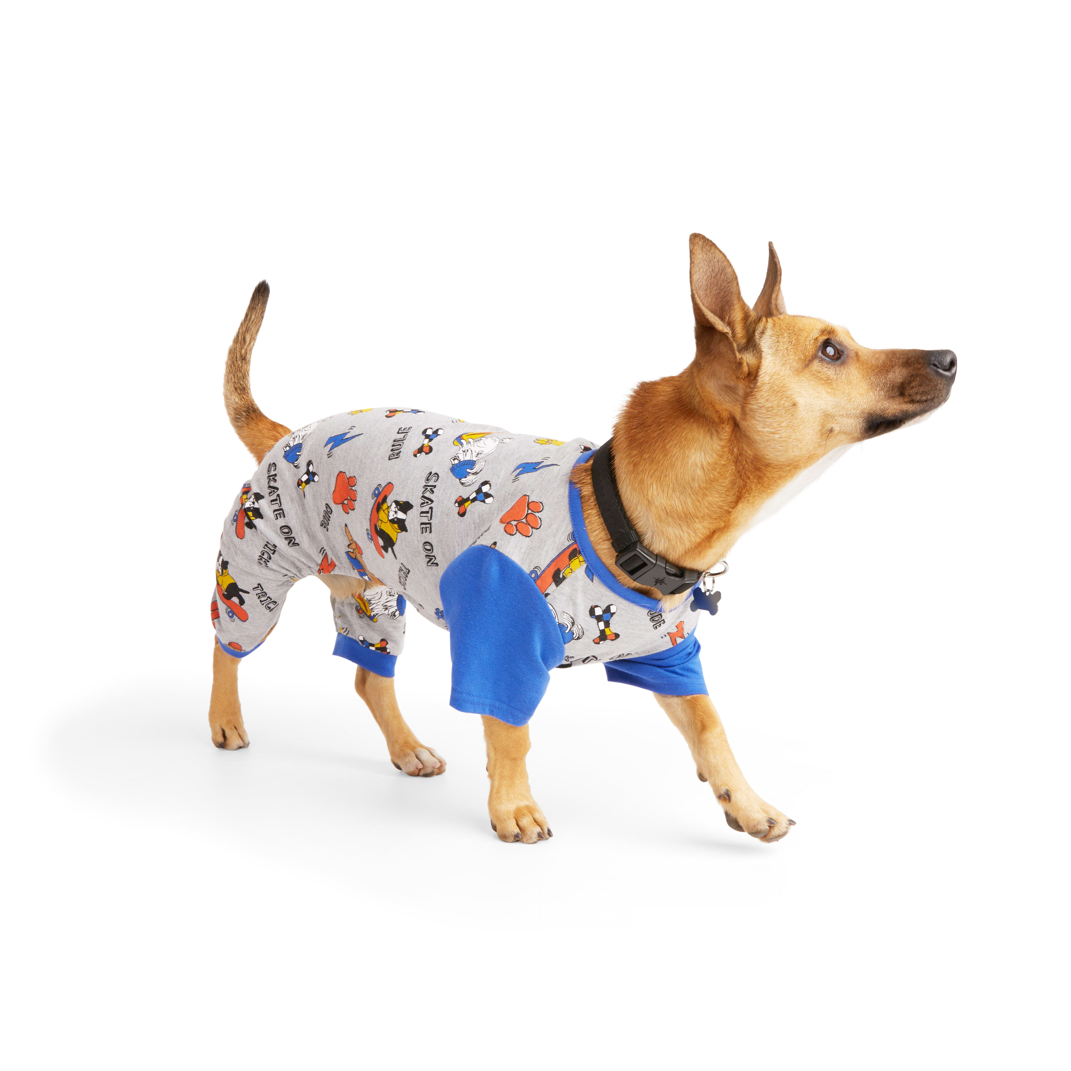 YOULY Blue Pet Pajamas， XX-Small