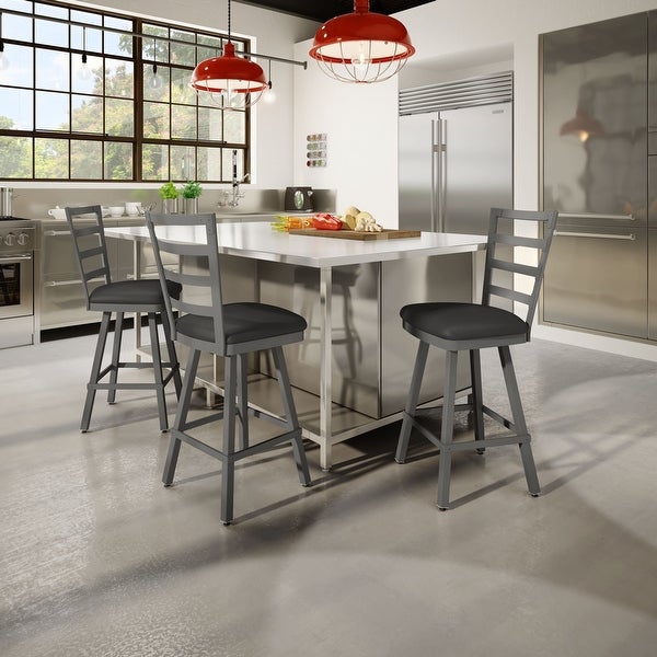 Amisco Century Swivel Counter and Bar Stool