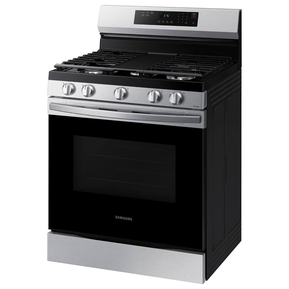  6.0 cu. ft. Smart Freestanding Gas Range with 18K BTU Dual Power Burner in Stainless Steel NX60A6311SS