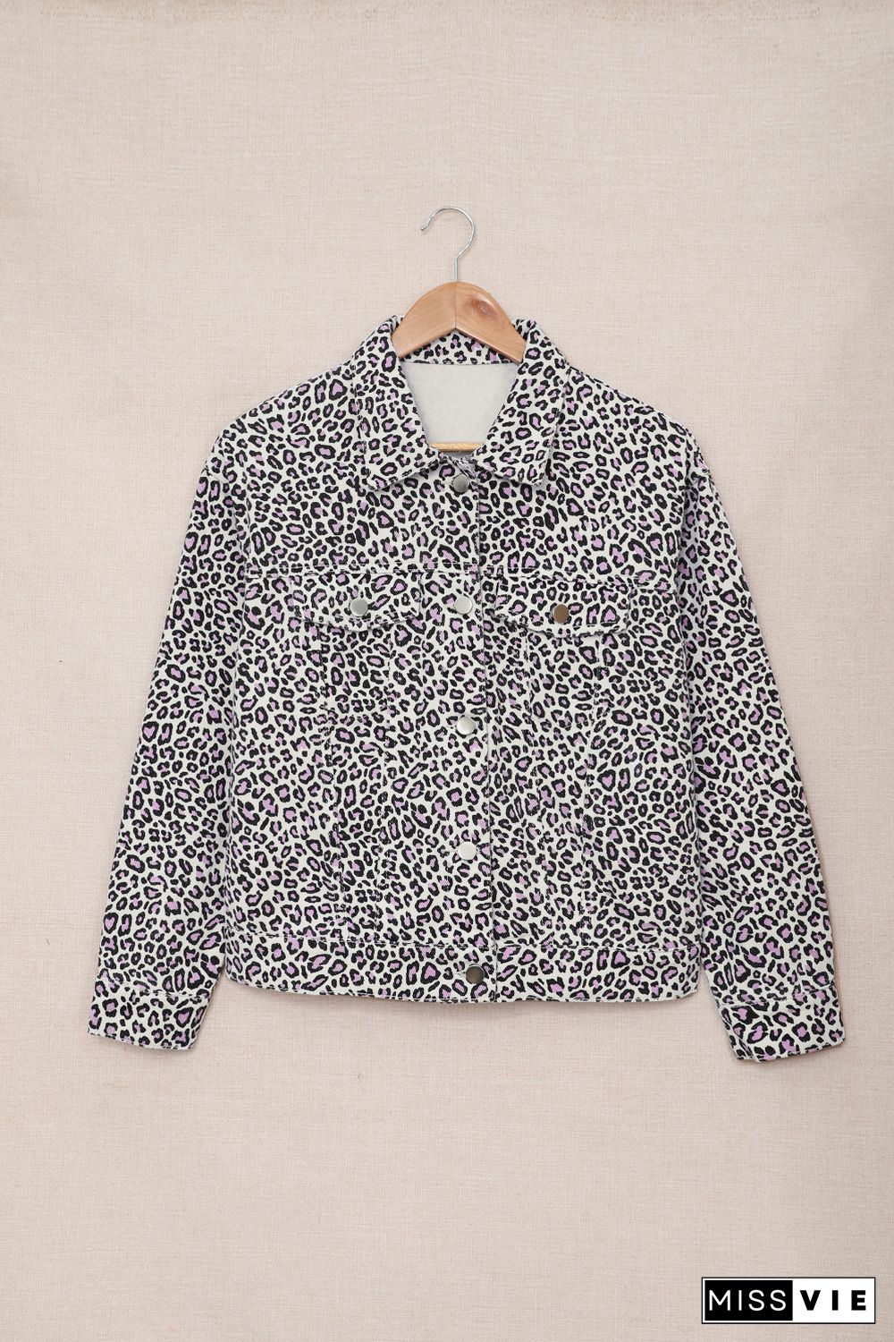 Leopard Print Casual Jacket