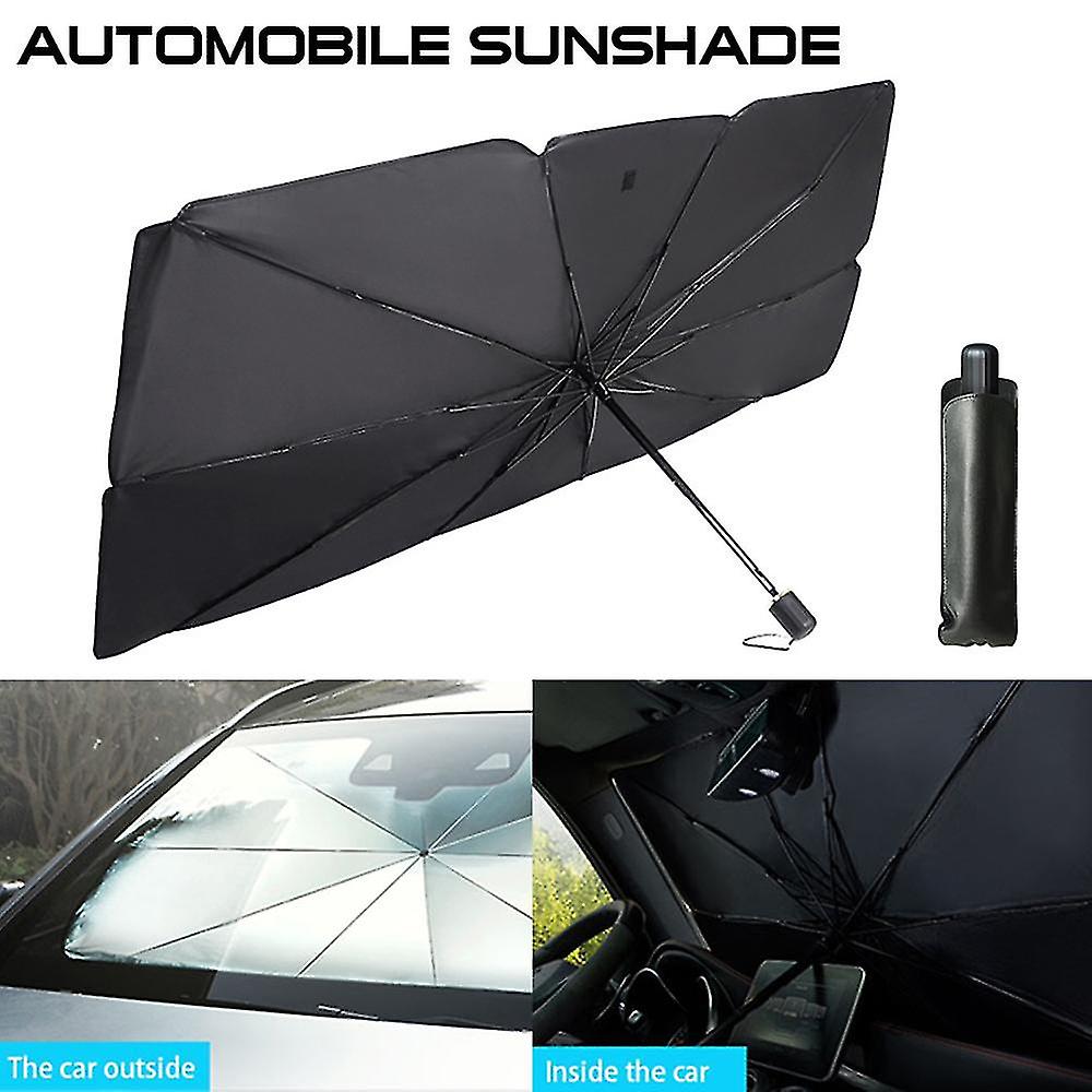 140cm Foldable Car Windshield Sun Shade Umbrella Car Uv Cover Sunshade Heat Insulation Front Window Interior Protection