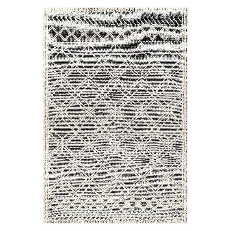 nuLOOM Contemporary Trellis Natti Wool Blend Rug