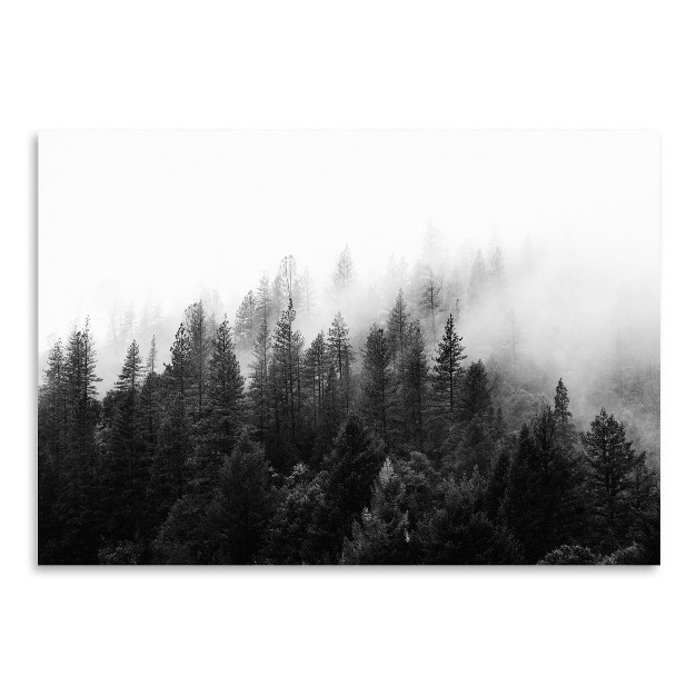 Americanflat Botanical Landscape Foggy Tree Scandinavian Scenery By Tanya Shumkina Poster