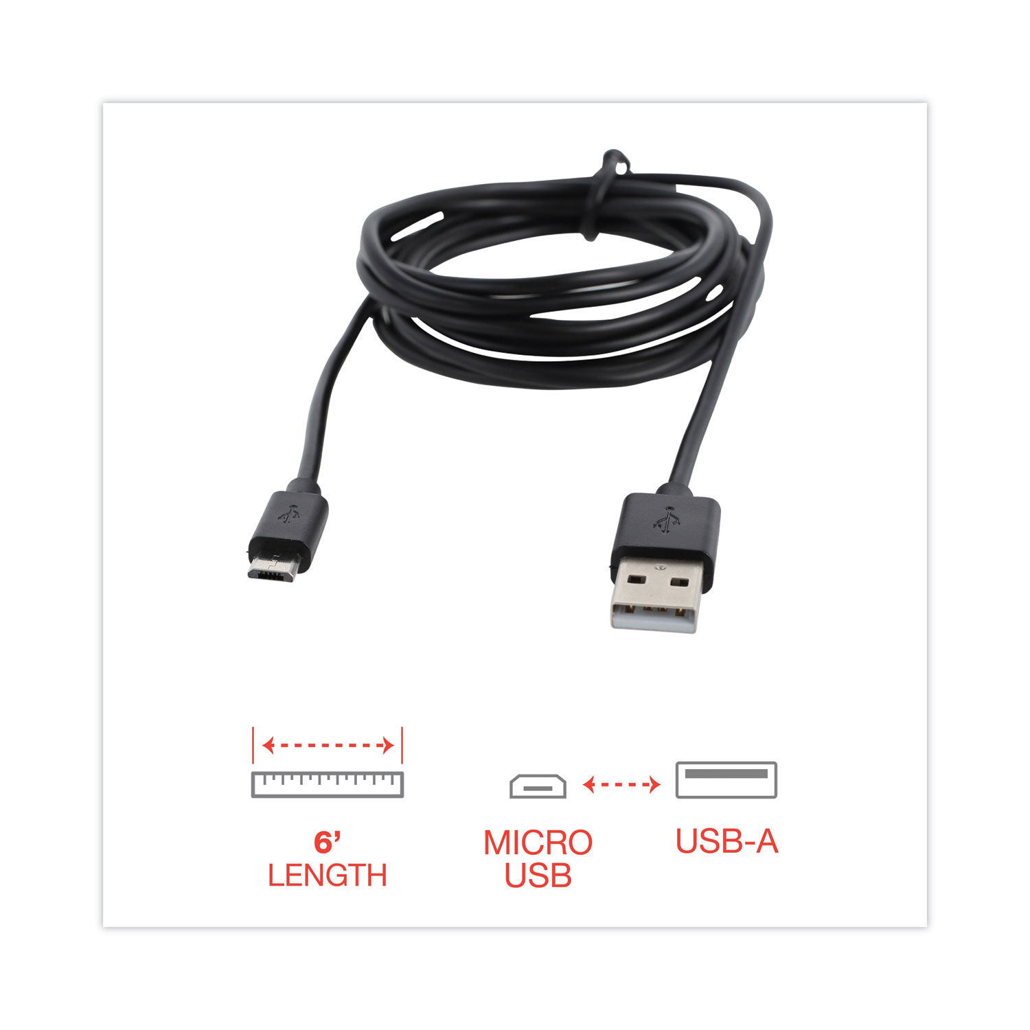 USB to Micro USB Cable by Innoveraandreg; IVR30008