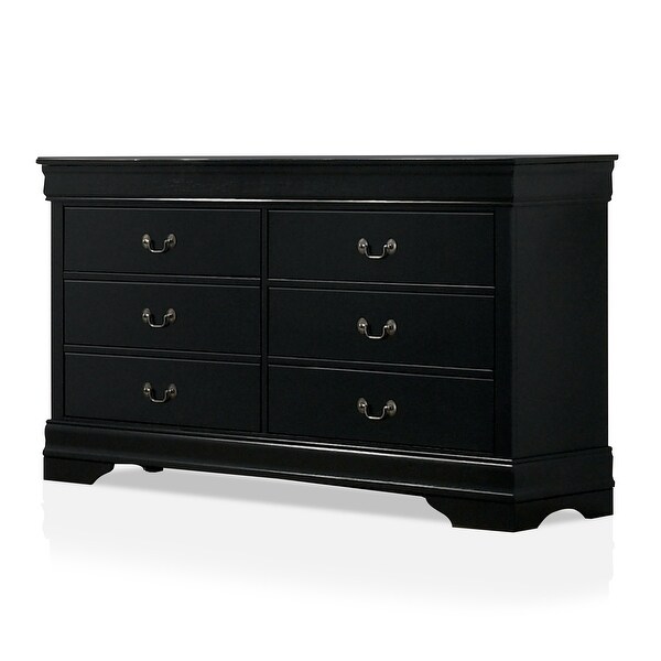 Furniture of America Lavina Contemporary 6-Drawer Dresser with Mirror - - 35634485