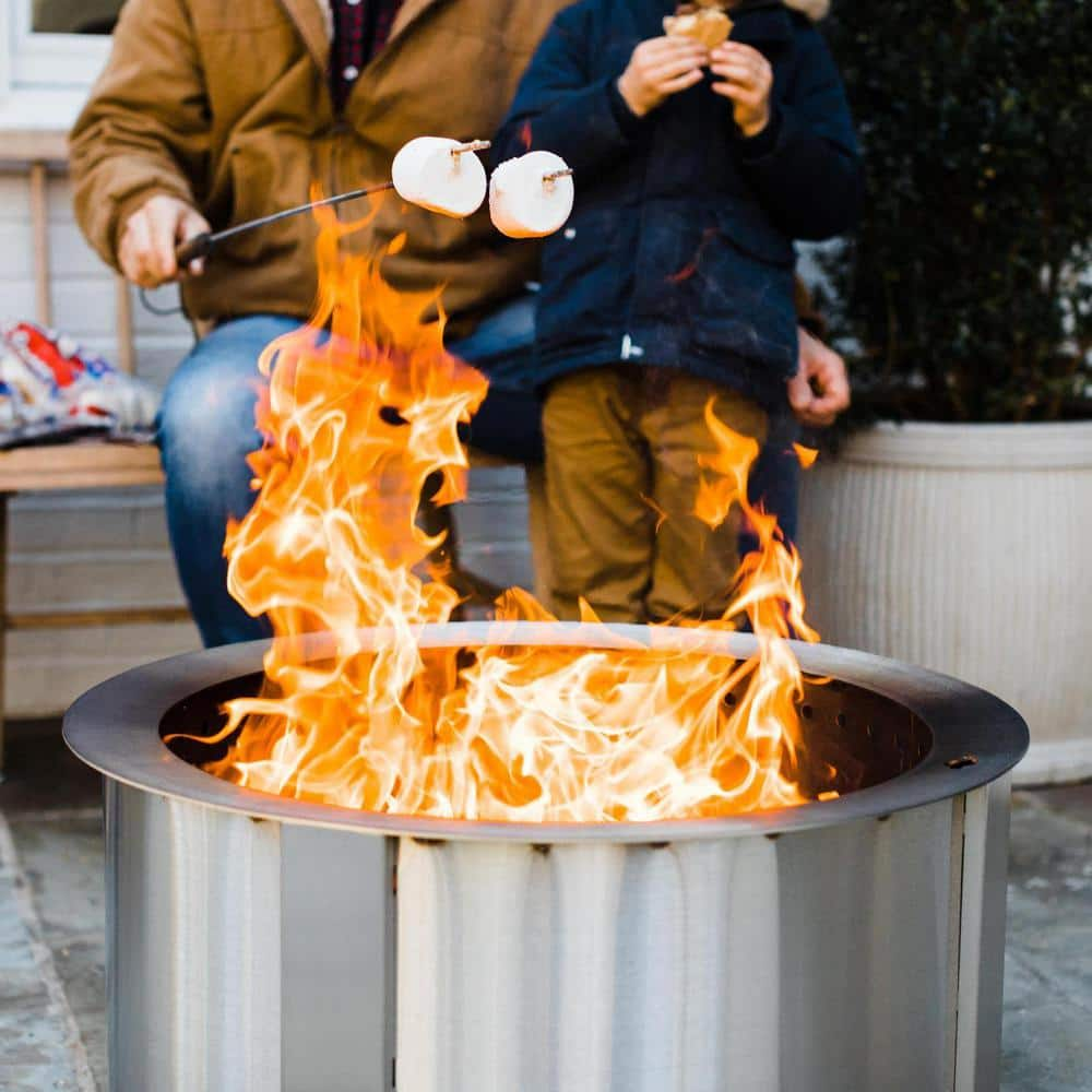 Breeo X Series 24 Smokeless Fire Pit in Stainless Steel BR-X24S