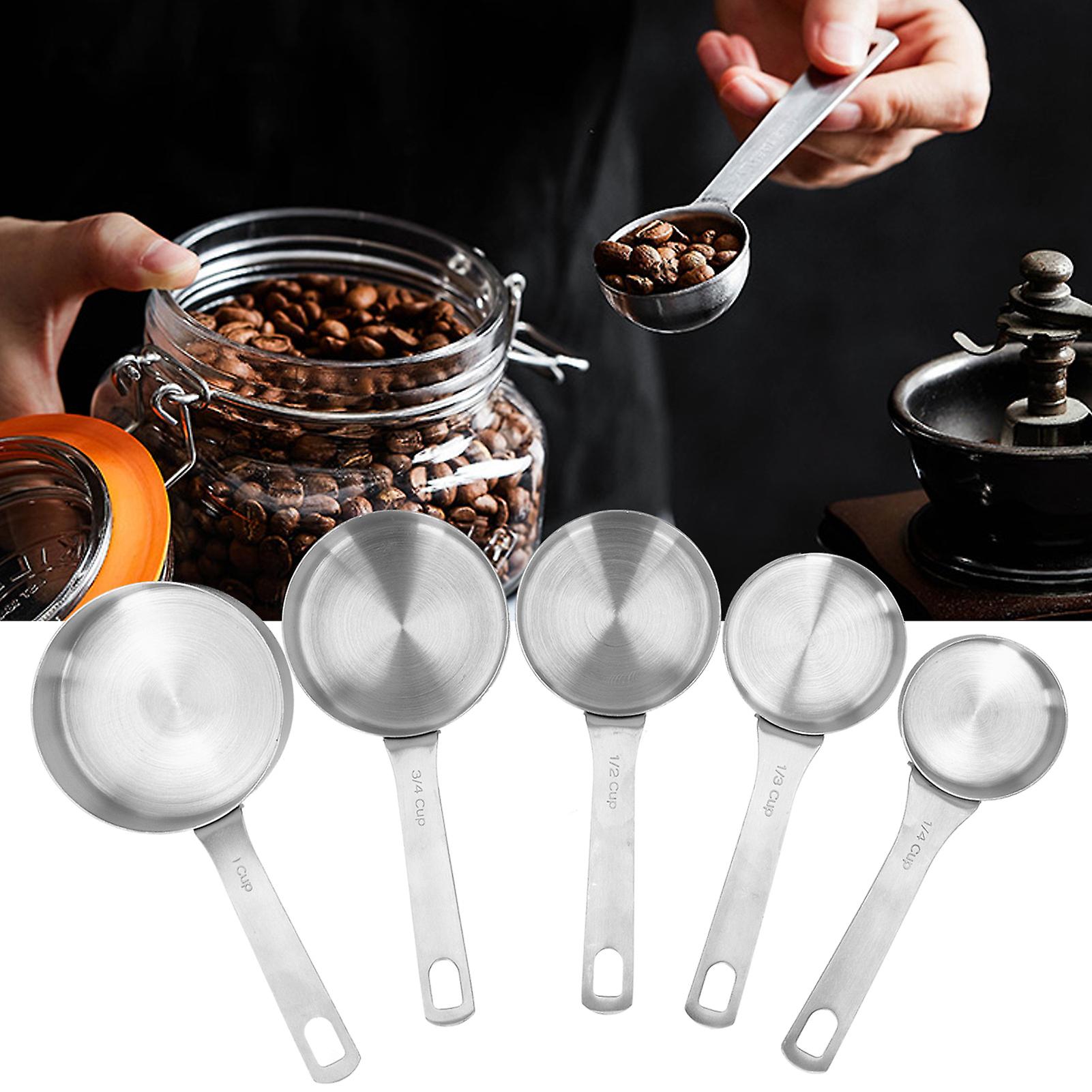 Measuring Cups， Stainless Steel Kitchen Measuring Spoons With Scale Cooking Accessories For Cooking And Baking Food_x000d_[1/3cup]