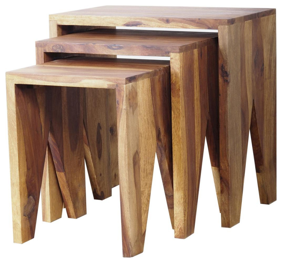 Ayra End or Side Table  Natural   Rustic   Coffee Table Sets   by Lighting New York  Houzz