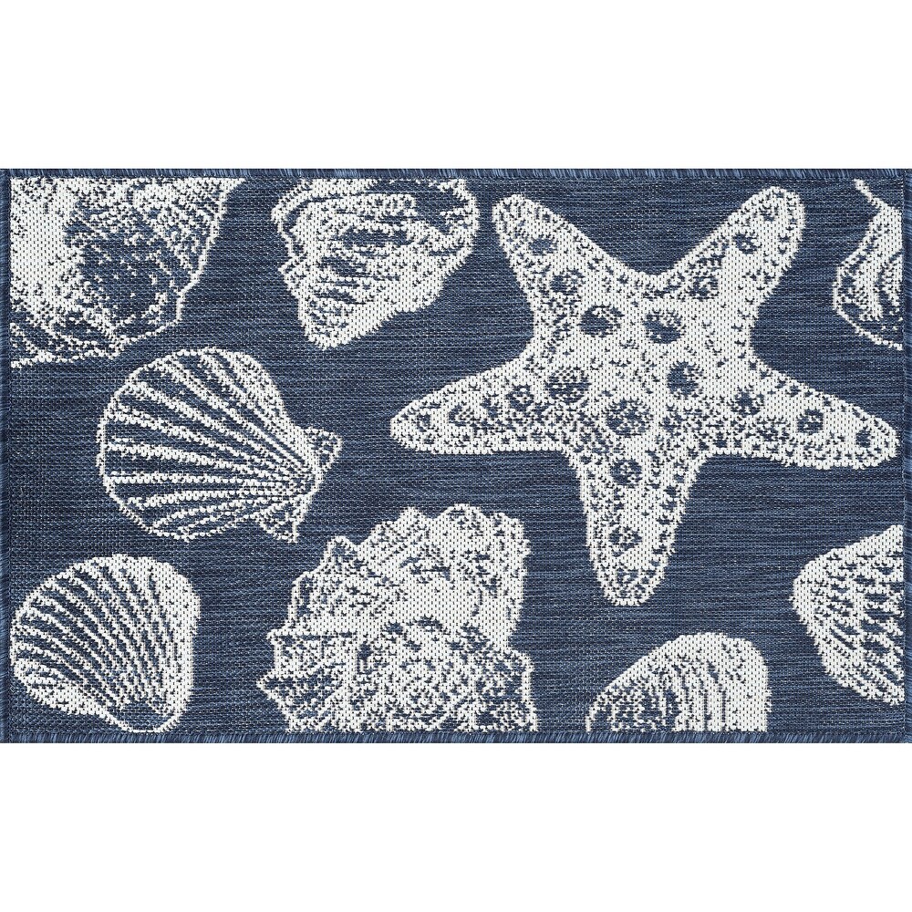 Exo Coastal Graphic Print Indoor/Outdoor Area Rug