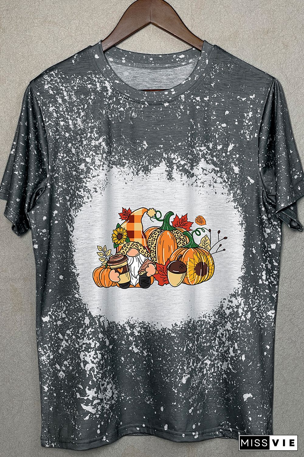 Thanksgiving Gnome Graphic Tee Wholesale