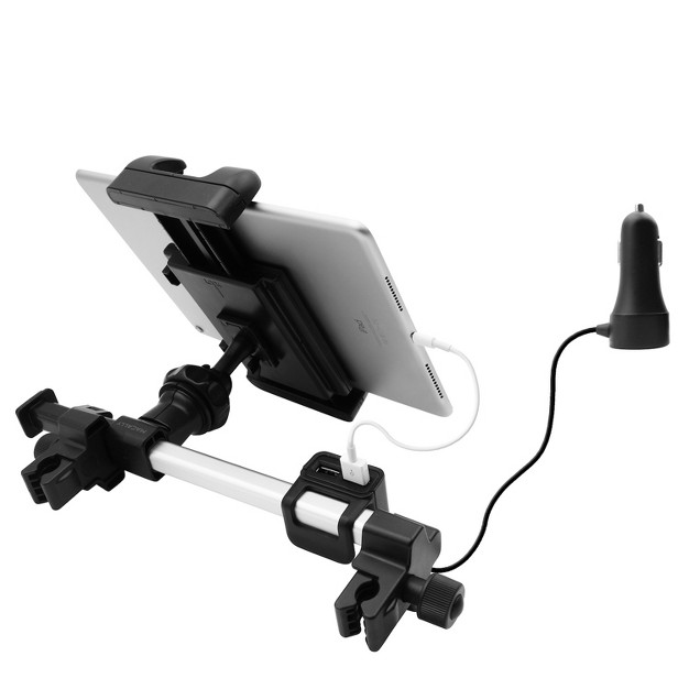 Macally Dual Position Car Seat Head Rest Mount And Holder Usb Charging Hub