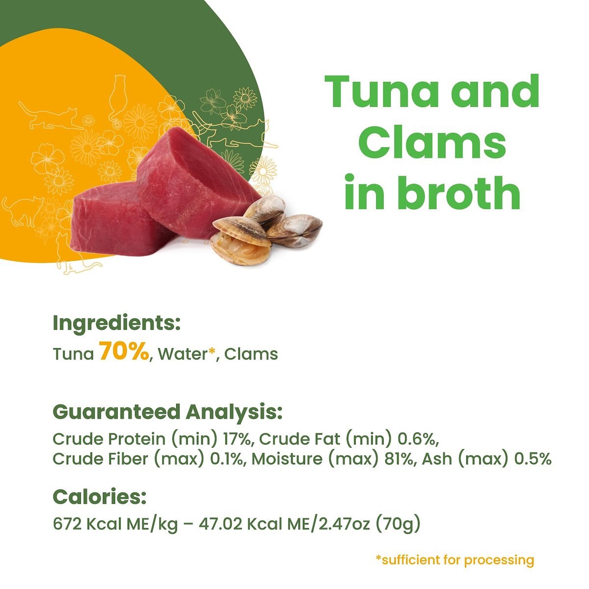 Almo Nature Natural Tuna and Clams in Broth Grain-Free Canned Cat Food