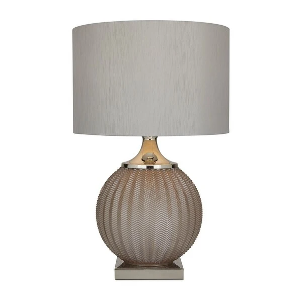 Grey Transitional Table Lamp - 17 x 17 x 27 Round