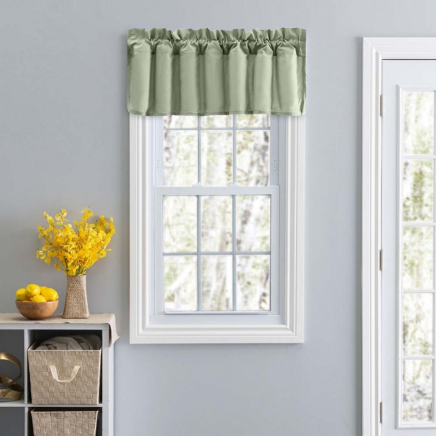 Rod Pocket High Quality Fabric Solid Color Window Lined Swag Set Filler Valance 42 quot x13 quot Sage