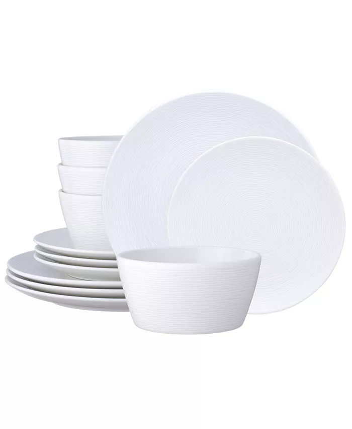 Noritake Colorscapes Swirl Coupe Dinnerware Collection