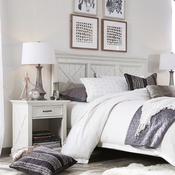 Homestyles Seaside Lodge Off-White Queen Headboard - - 21895300