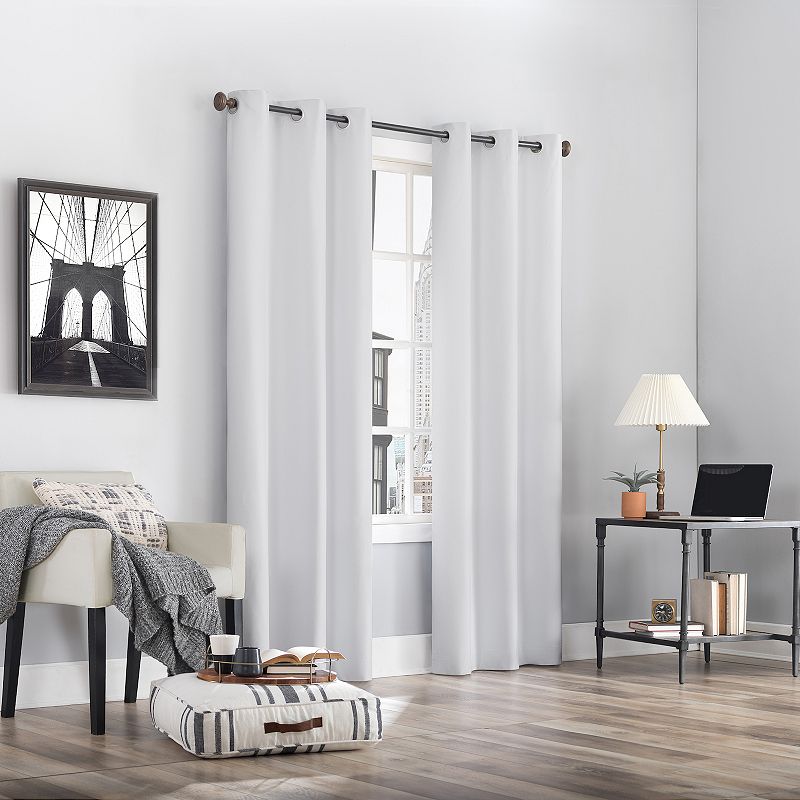 Sun Zero Cyrus Thermal 100% Blackout Grommet Window Curtain