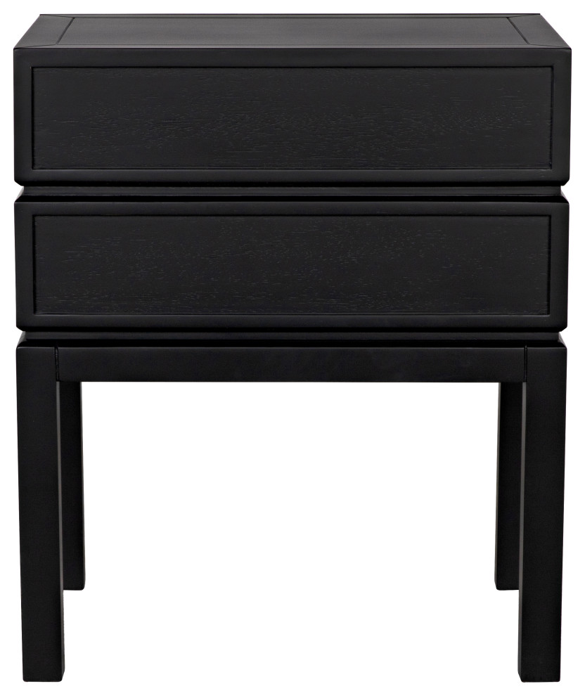 Andras Side Table  Black   Transitional   Side Tables And End Tables   by Noir  Houzz