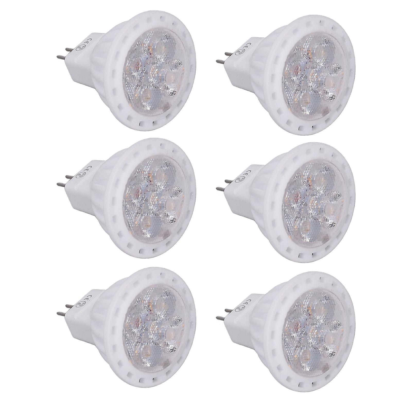 6pcs 360LM LED Light Bulbs MR11 4W 12V Spot Light Bulbs with GU4 Bi Pin Base for Home Hotel Warm Light 3000K