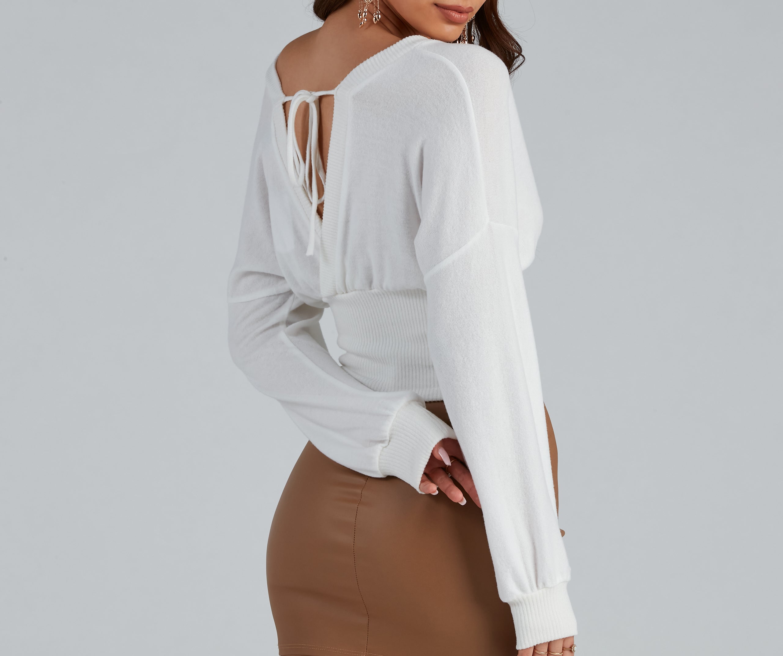 Effortless Perfection Surplice Sweater