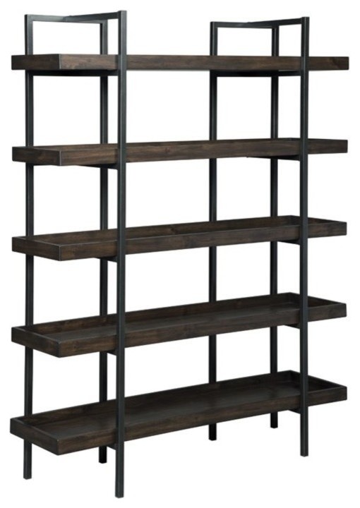 Ashley Furniture Starmore 5 Shelf Bookcase in Brown   Industrial   Bookcases   by GwG Outlet  Houzz