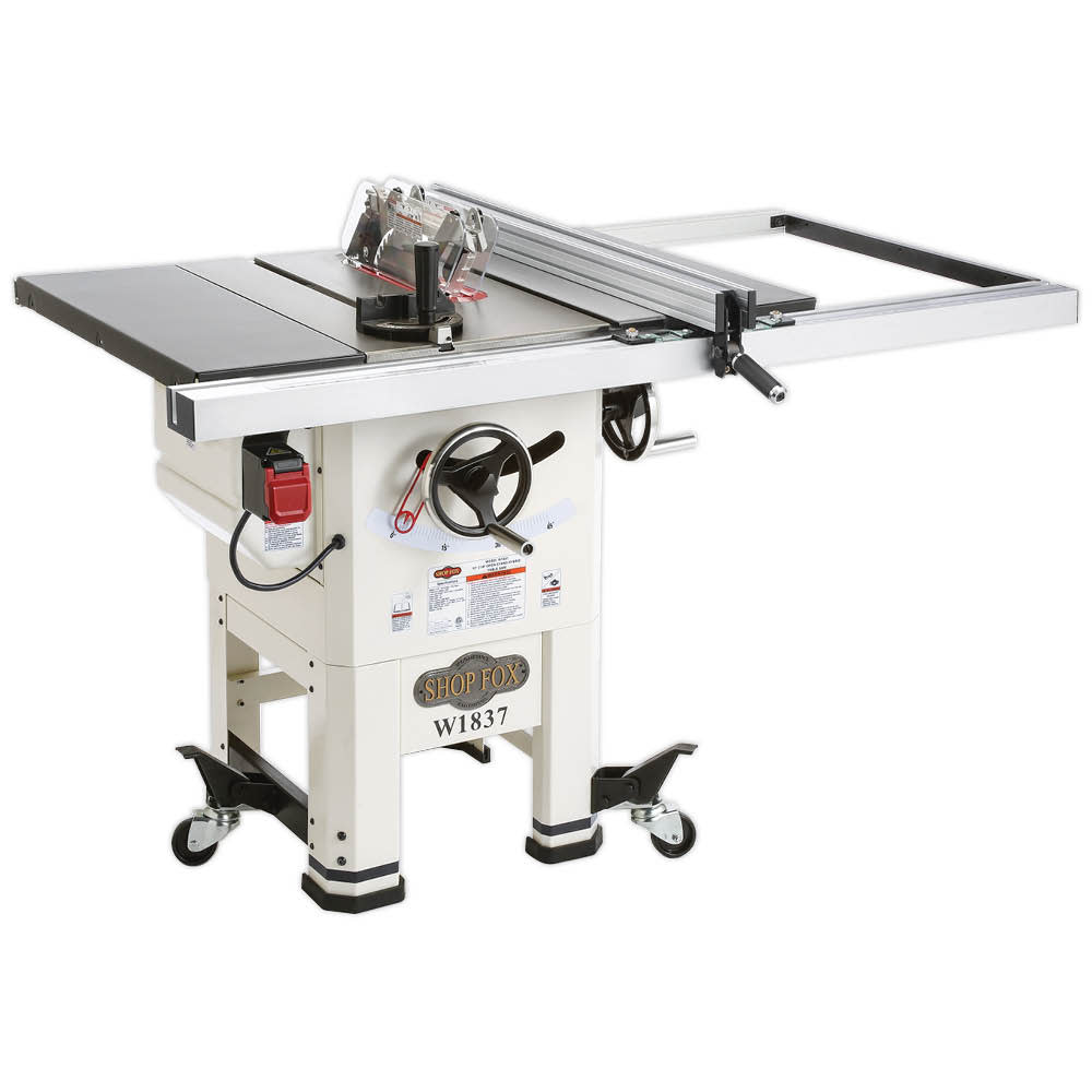 SHOP FOX? 2 HP 10 Hybrid Open Stand Table Saw ;