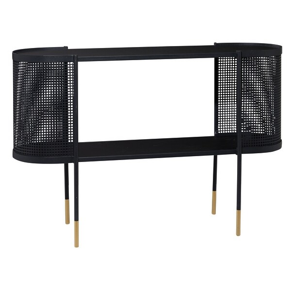 Black Iron Contemporary Console Table 32 x 47 x 15 - 47 x 15 x 32