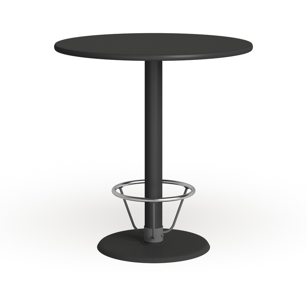 42'' Round Laminate Table Top with 24'' Round Bar Height Table Base