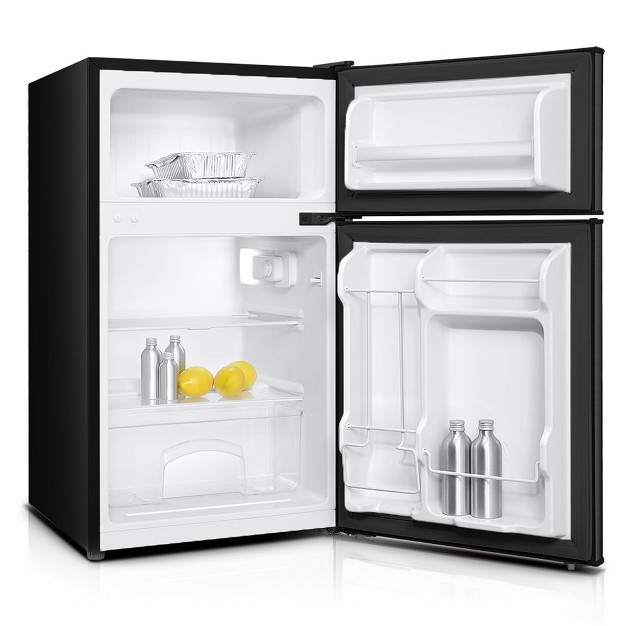 Impecca 3 1 Cu Ft Double door Refrigerators Black