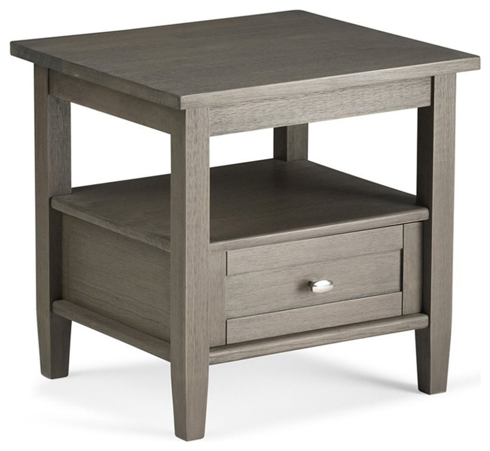 Home Square 2 Piece Set with Wood 20 quotEnd Side Table and 47 quotTV Media Stand   Side Tables And End Tables   by Homesquare  Houzz