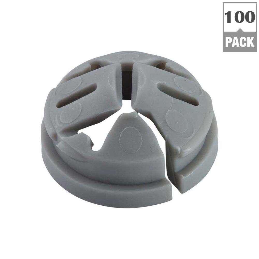 Halex 38 in. - 12 in. Knockout Non-Metallic Push-In Connector (100-Pack) 75105B