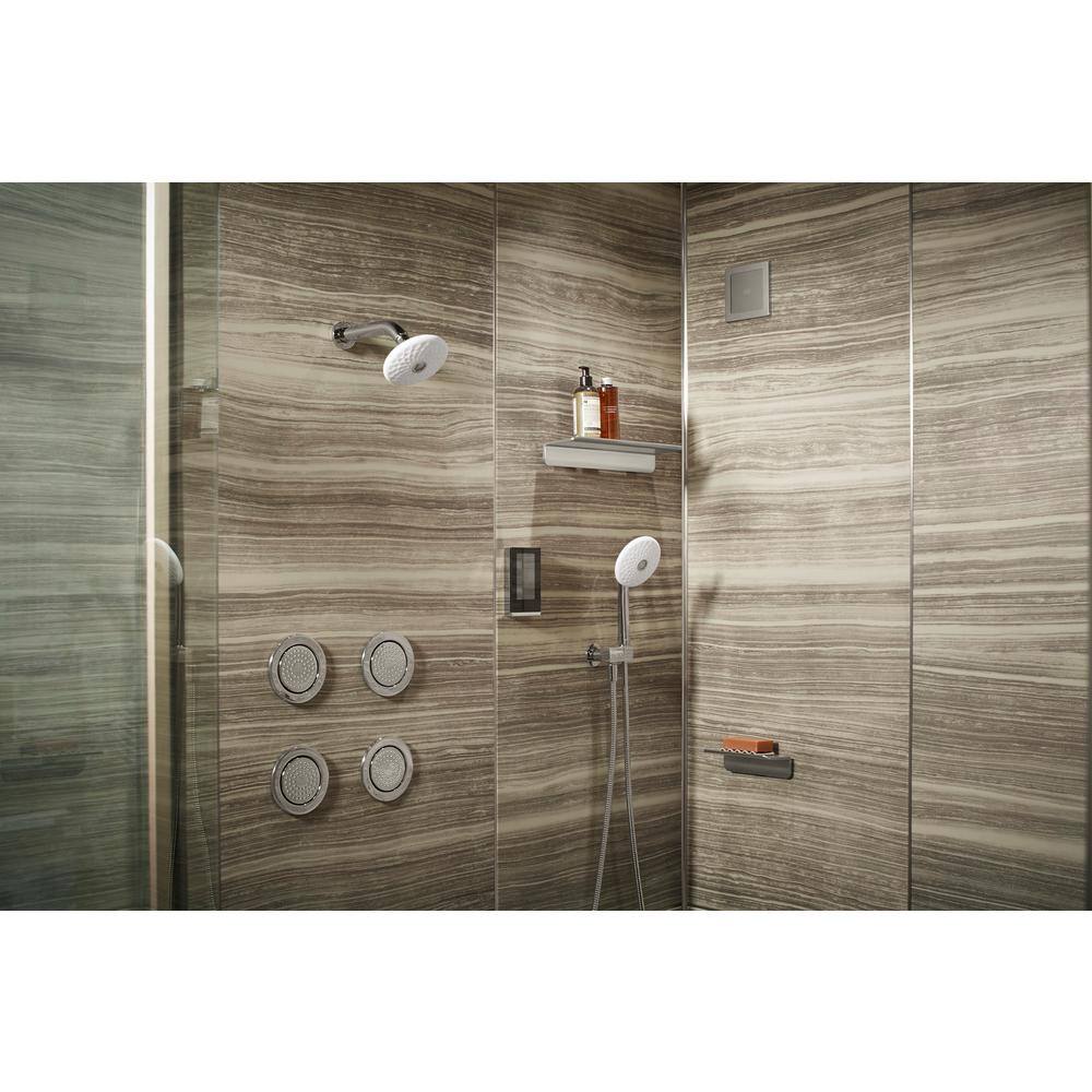 KOHLER Exhale 4-Spray Patterns 4-34 in. Wall Mount Multifunction Handheld Shower Head in Vibrant Polished Nickel K-72595-SN